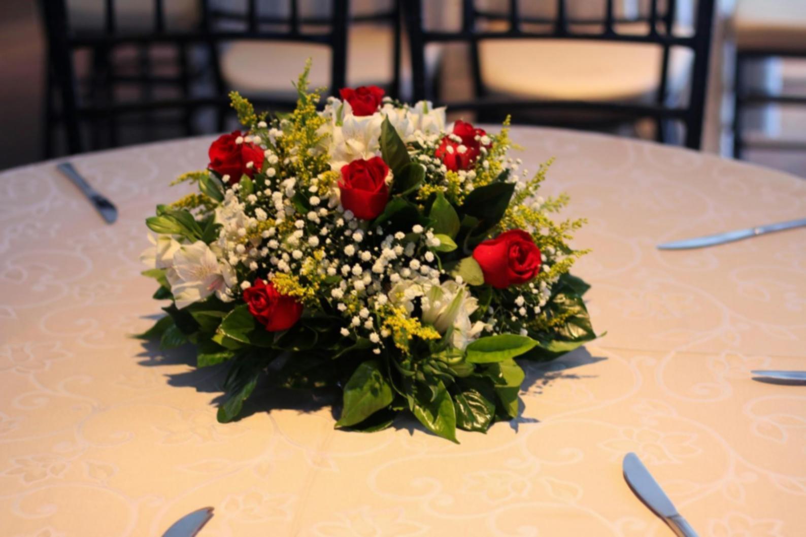 Professional event floral arrangement